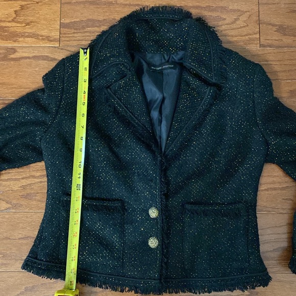 New York & Co black/gold jacket size medium - Picture 10 of 11